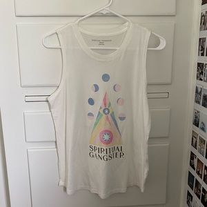 Spiritual Gangster White Tank Top